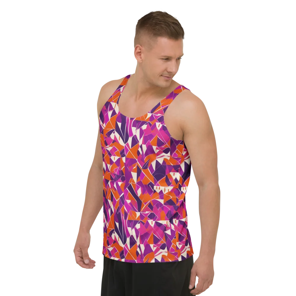 Citrus Fracture on Men's Tank Top — Left Front