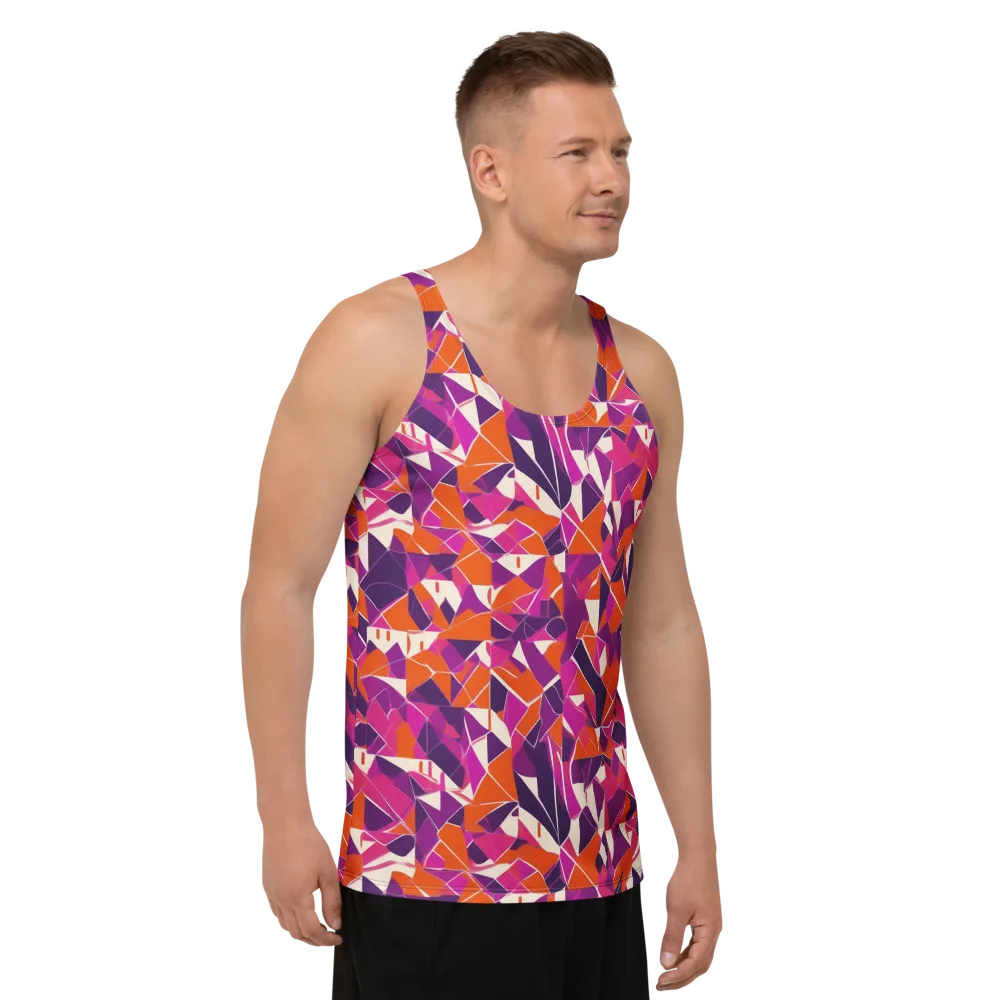 Citrus Fracture on Men's Tank Top — Right Front