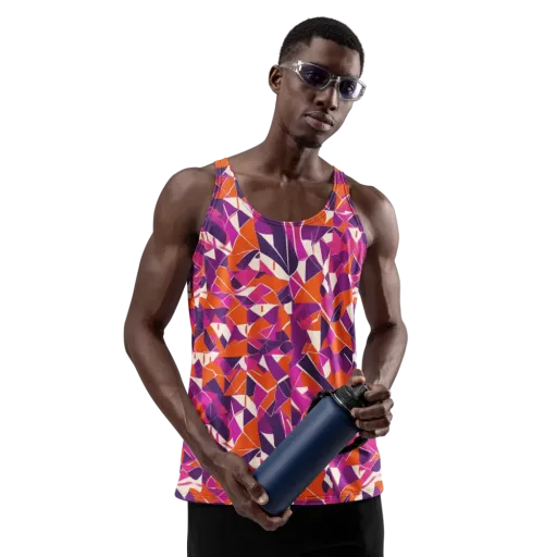 Citrus Fracture on a Men's Tank Top