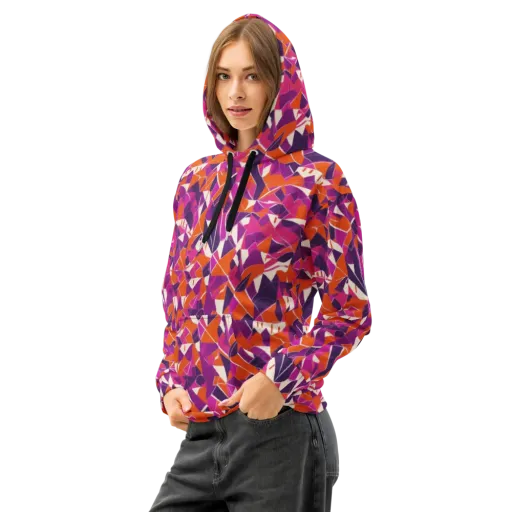 Citrus Fracture on a Cotton Hoodie