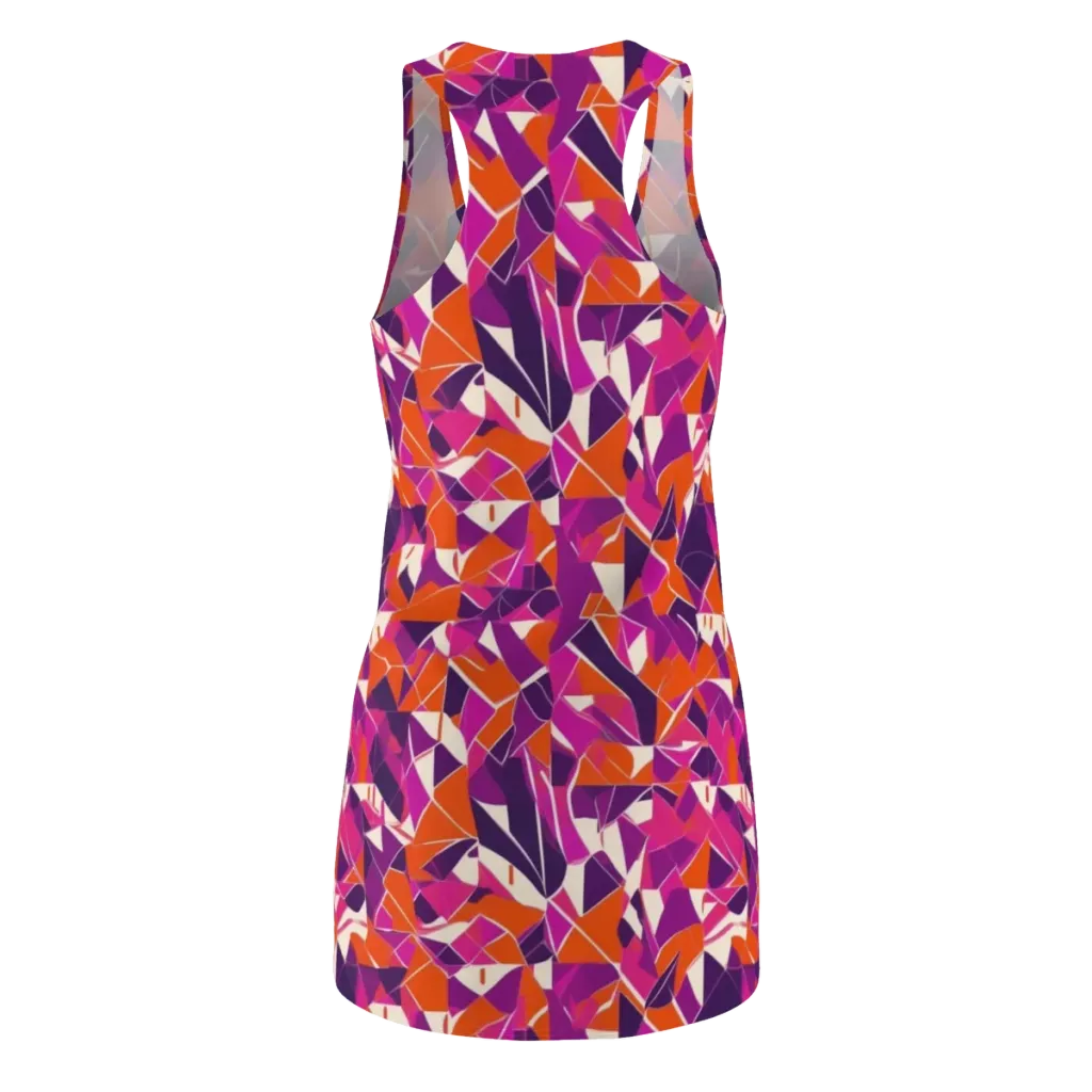 Citrus Fracture on Racerback Dress — Back