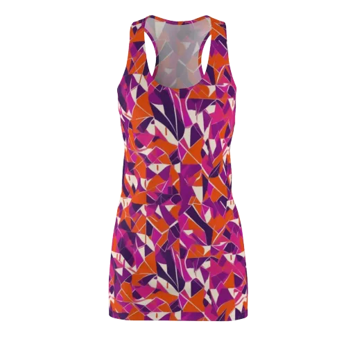 Citrus Fracture on a Racerback Dress