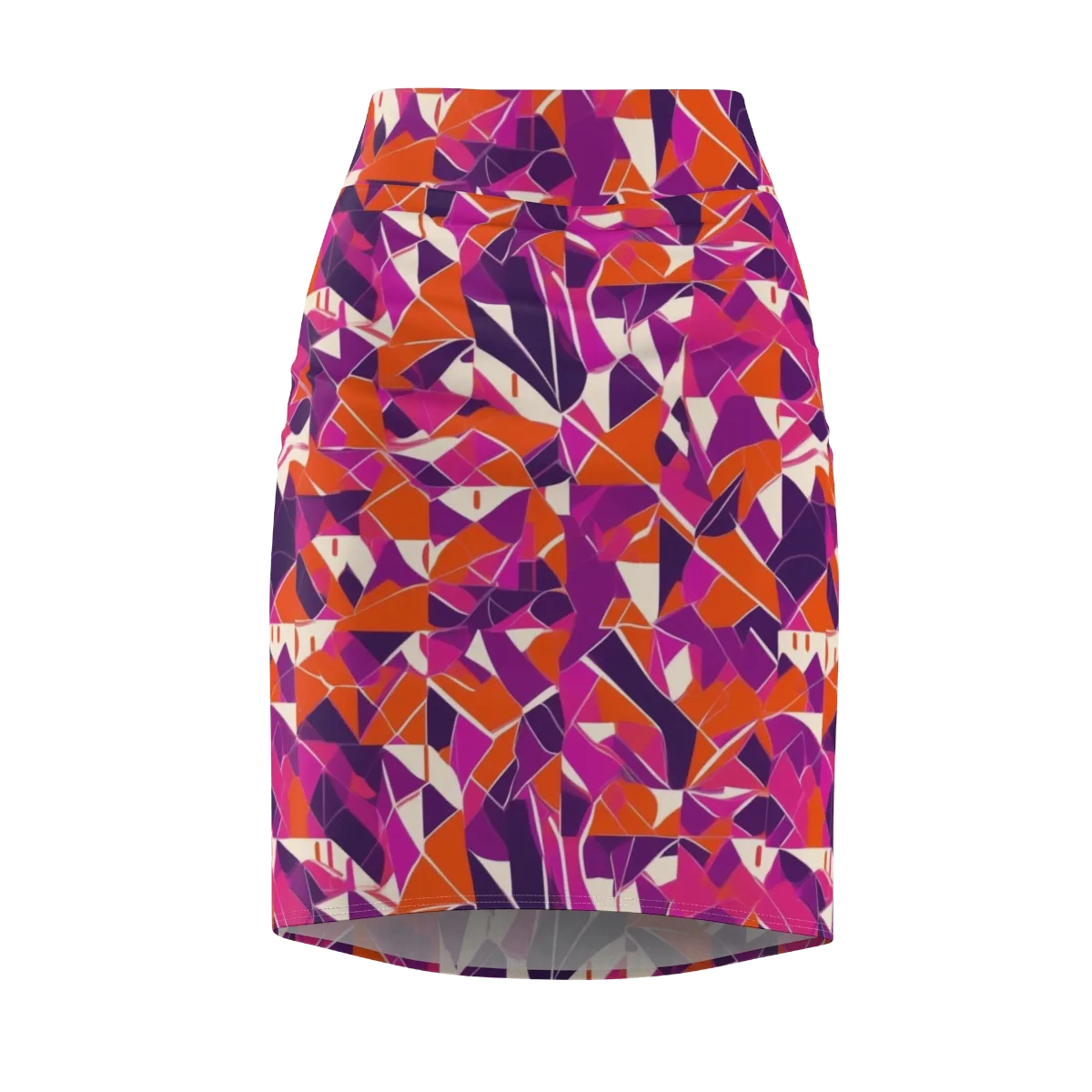 Citrus Fracture on Pencil Skirt — Front