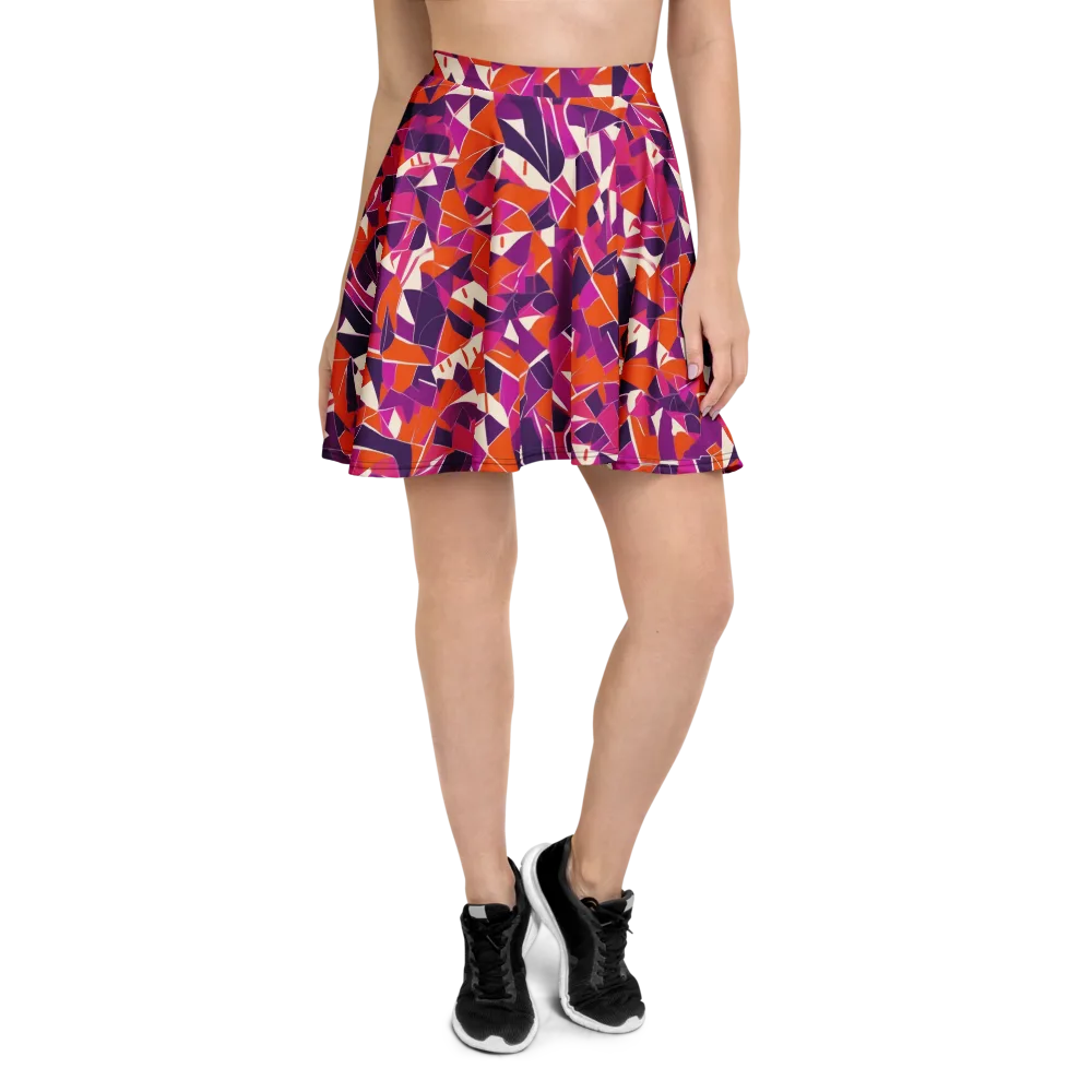 Citrus Fracture on Skater Skirt — Front