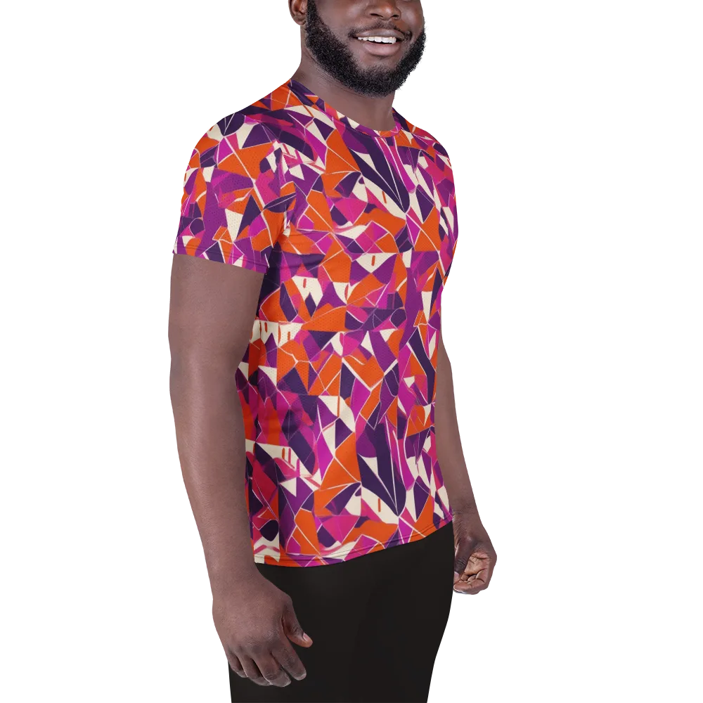 Citrus Fracture on Men's Athletic T-Shirt — Right