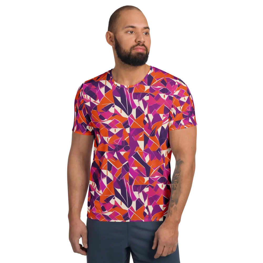 Citrus Fracture on Men's Athletic T-Shirt — Front
