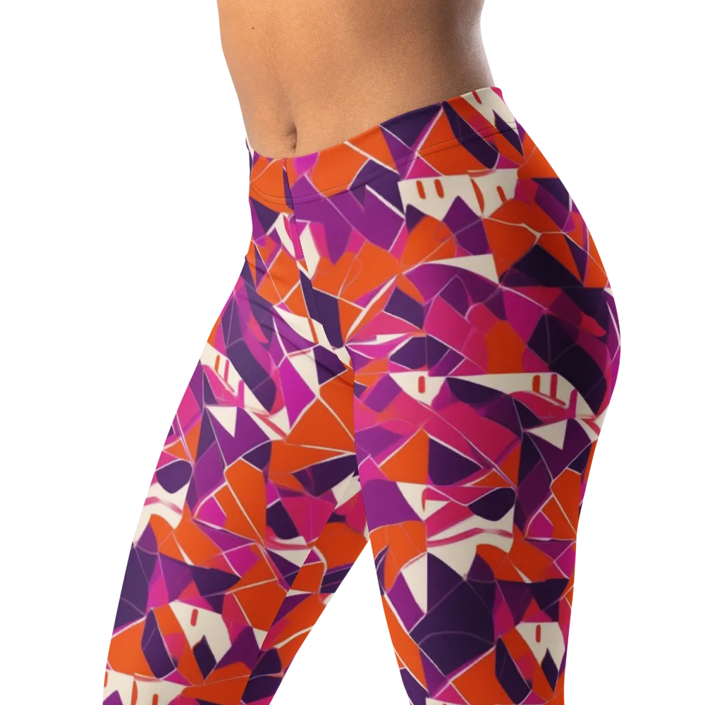 Citrus Fracture on Leggings — Left Front
