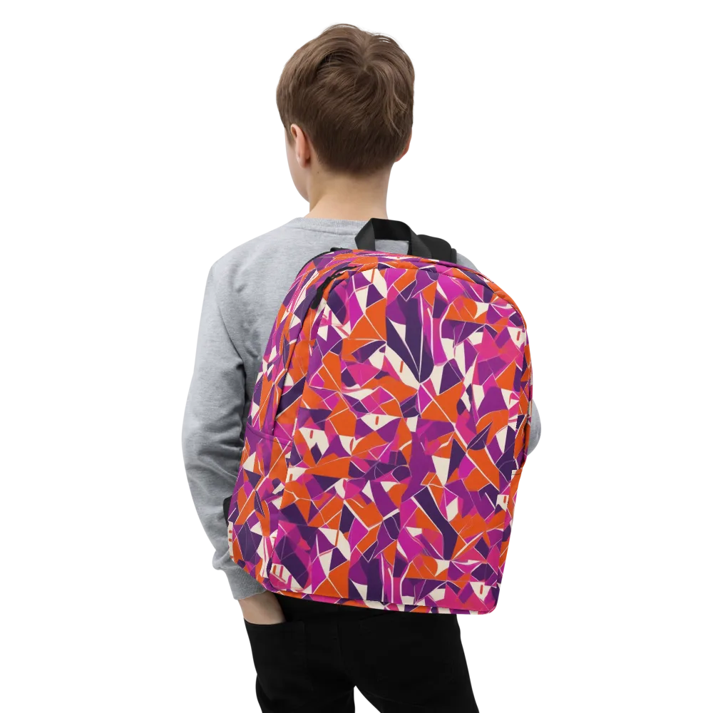 Citrus Fracture on Minimalist Backpack — Zoomed-in