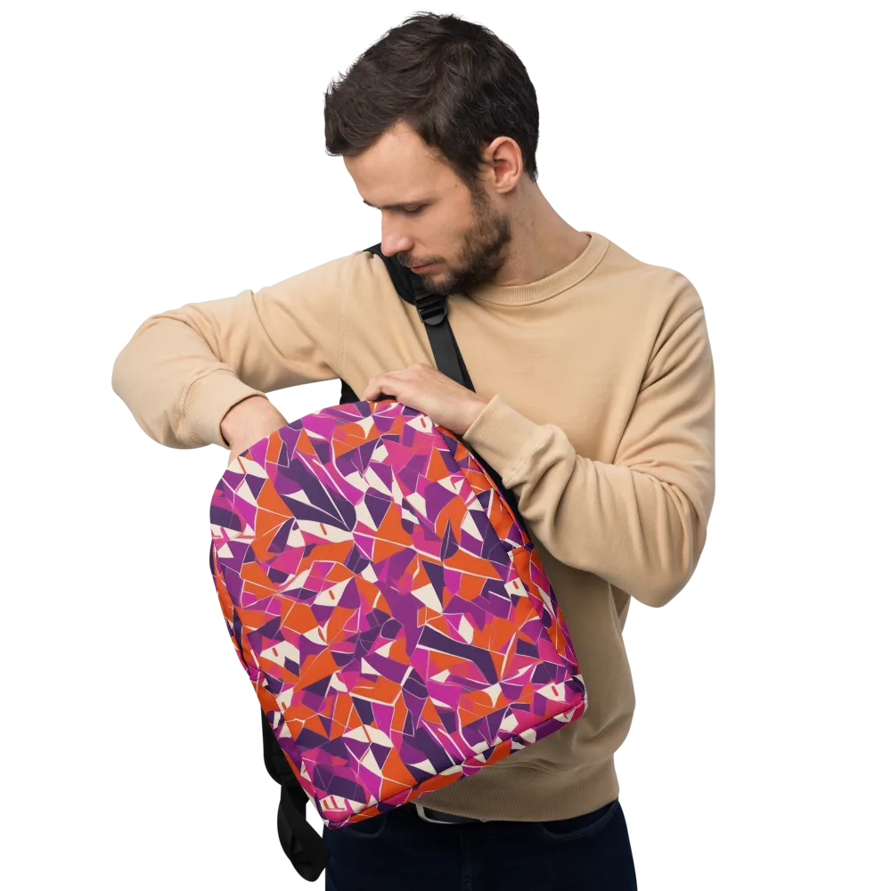 Citrus Fracture on Minimalist Backpack — Front