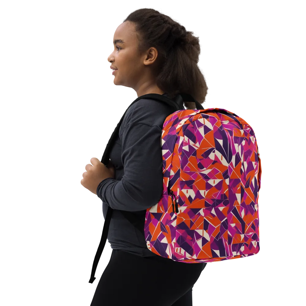 Citrus Fracture on Minimalist Backpack — Right Front