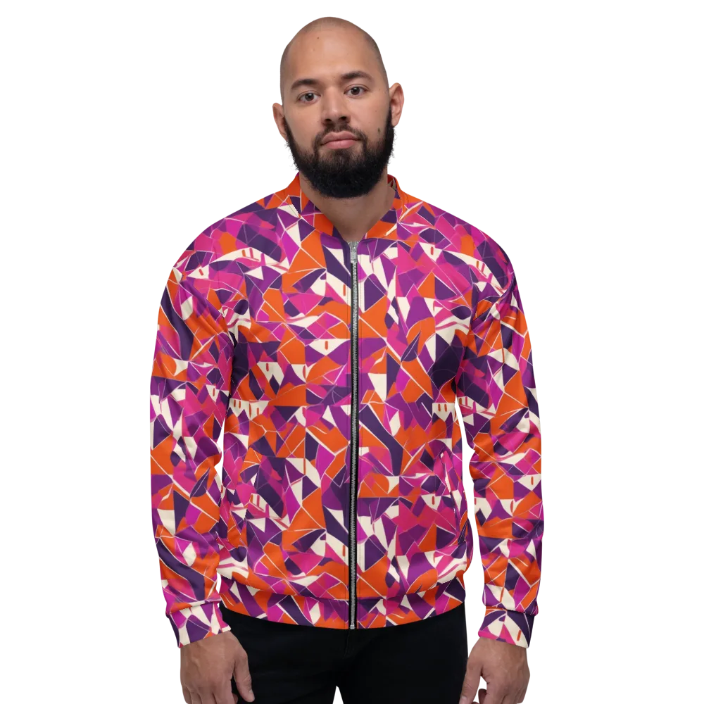 Citrus Fracture on Bomber Jacket — Front