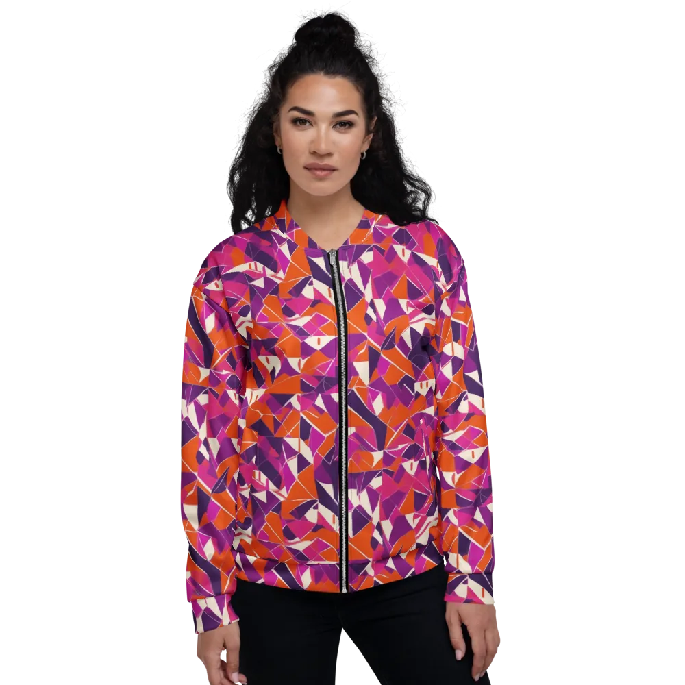 Citrus Fracture on Bomber Jacket — Front