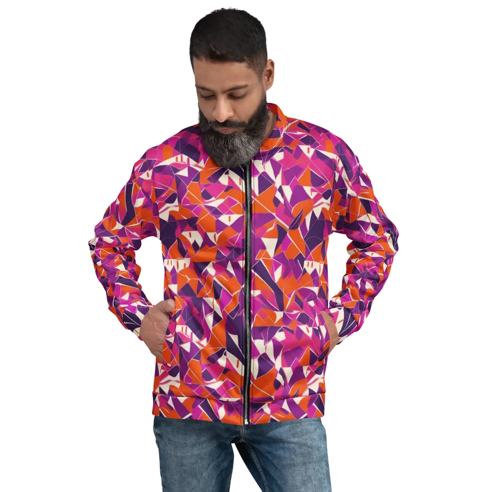 Citrus Fracture on Bomber Jacket — Front
