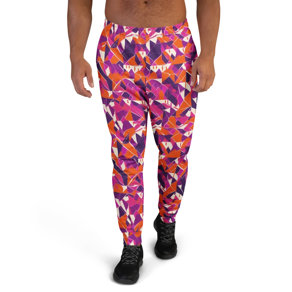 Citrus Fracture on Men's Joggers — Front