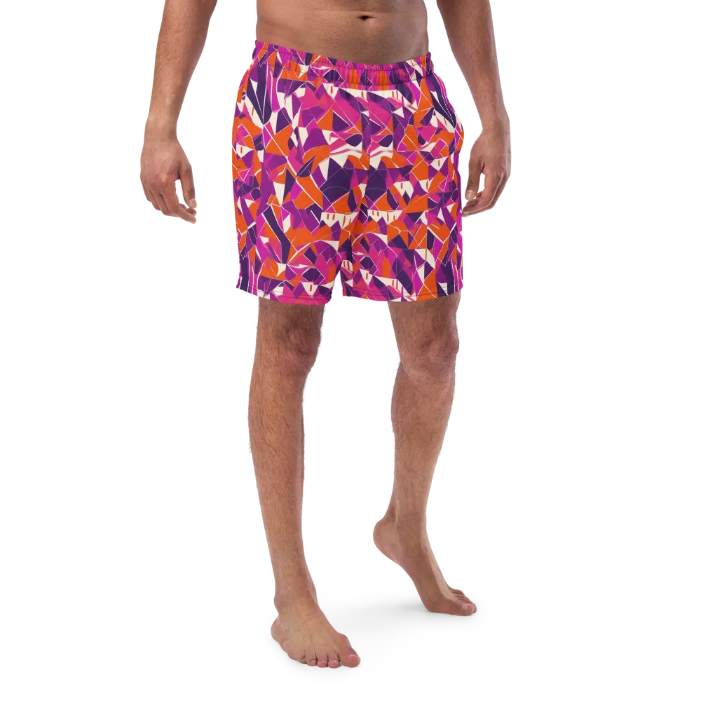 Citrus Fracture on Swim Trunks — Front