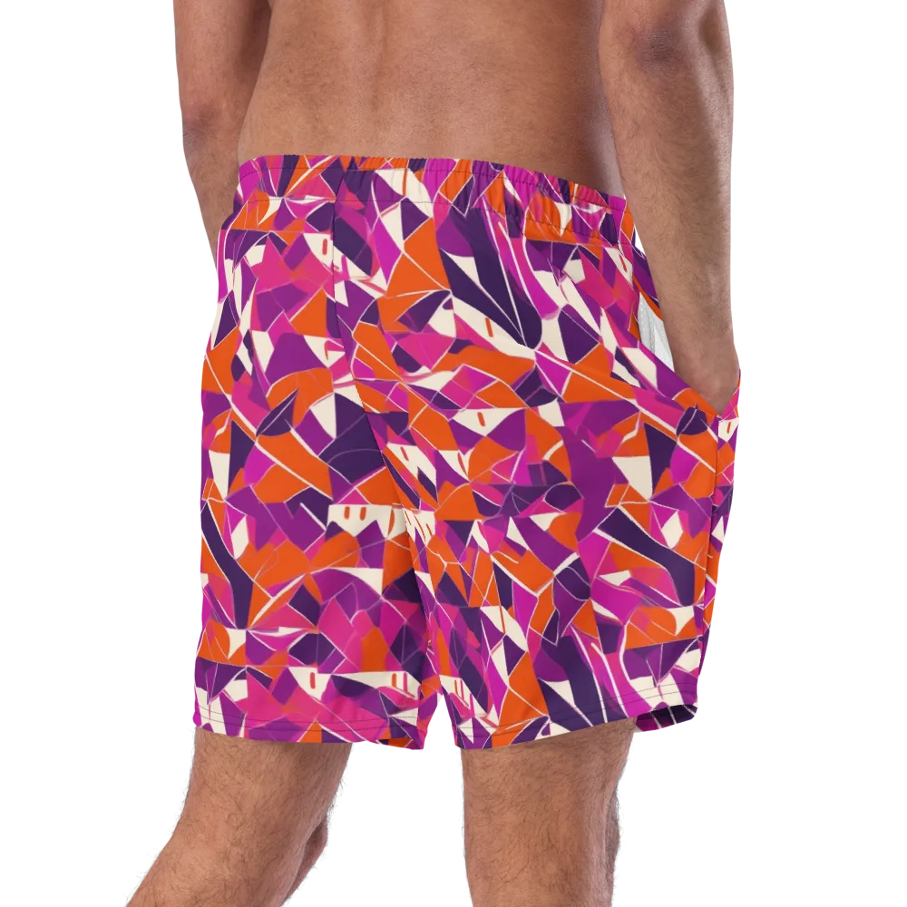 Citrus Fracture on Swim Trunks — Right Back