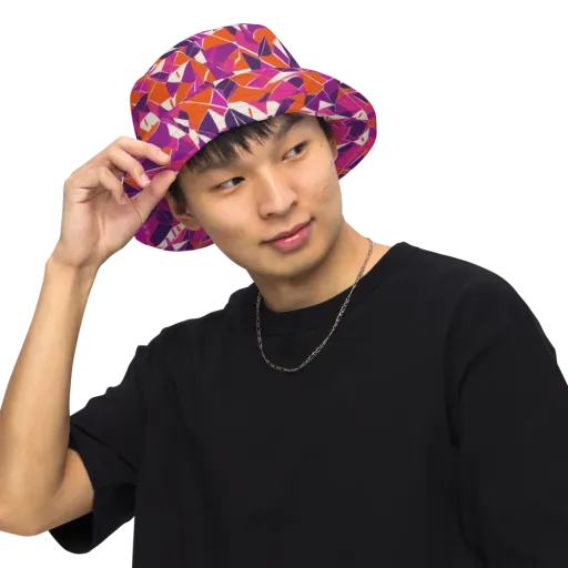 Citrus Fracture on a Reversible Bucket Hat