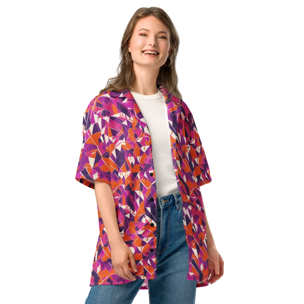 Citrus Fracture on Button Shirt — Front