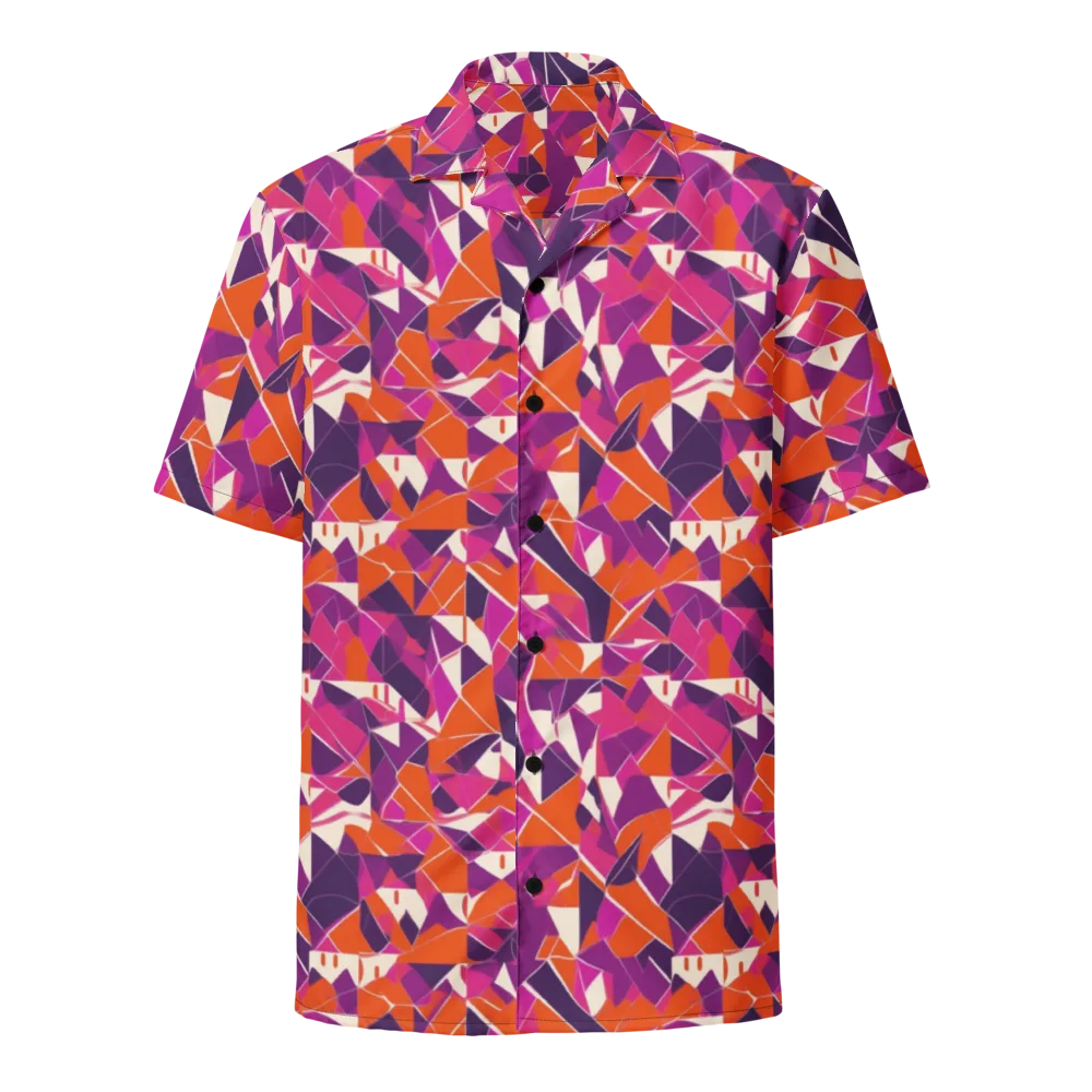 Citrus Fracture on Button Shirt — Front