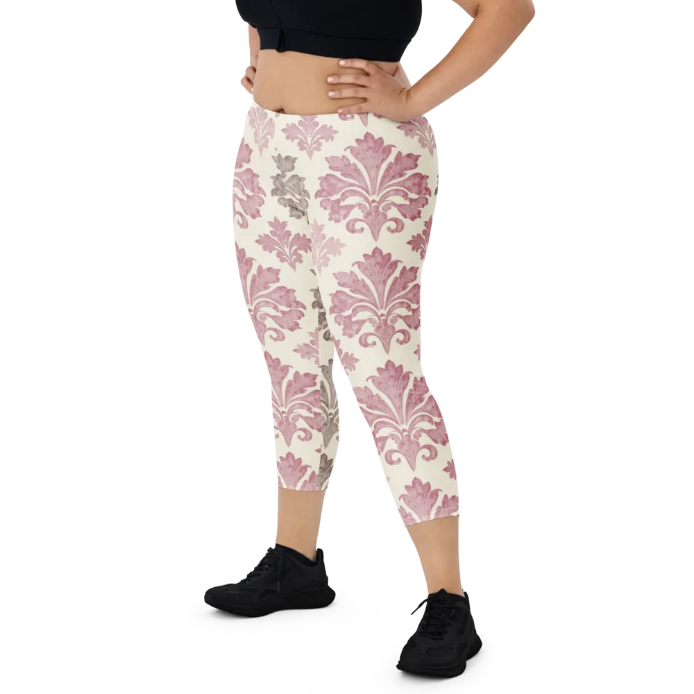 Rosewater Acanthus on Capri Leggings — Front