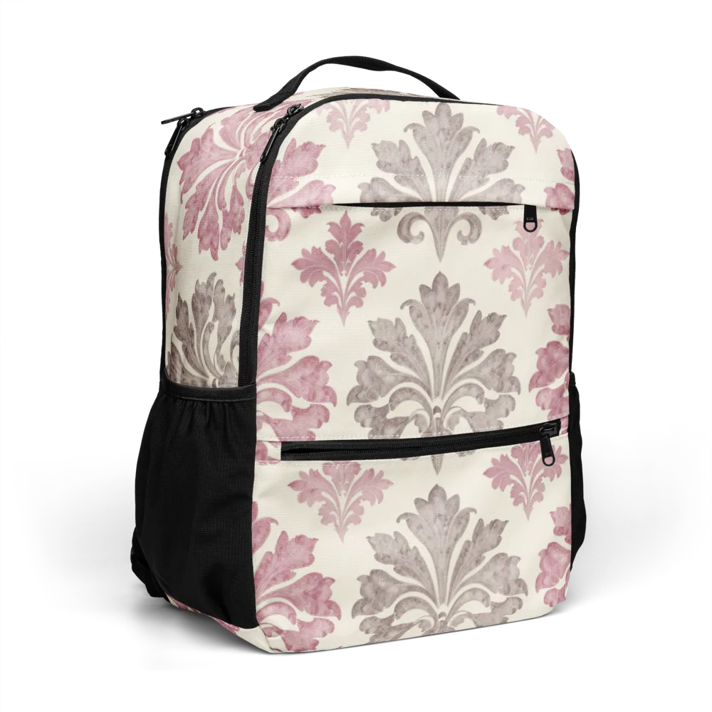 Rosewater Acanthus on Utility Backpack — Right Front