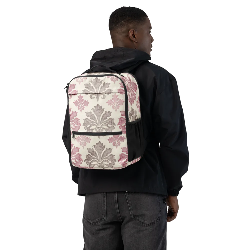 Rosewater Acanthus on Utility Backpack — Back