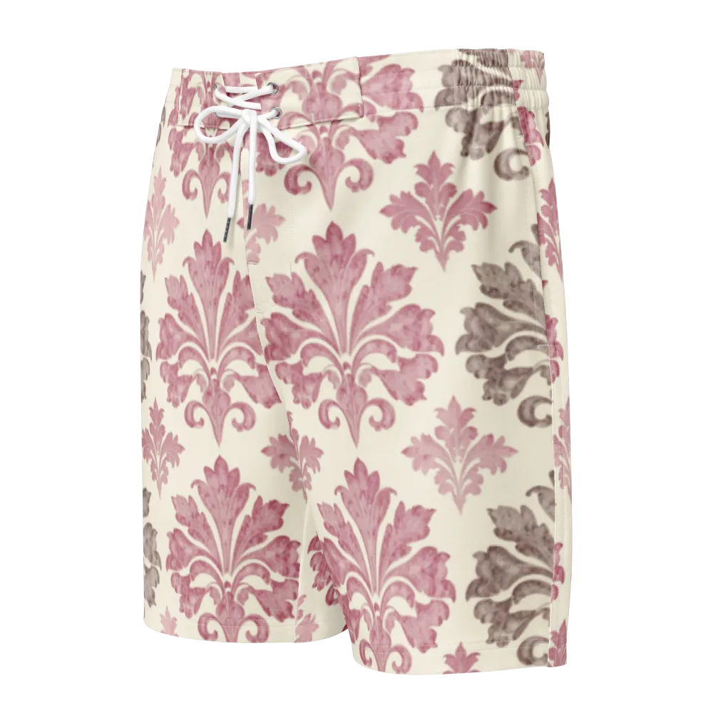 Rosewater Acanthus on Men's Board Shorts — Front