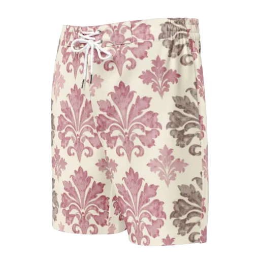 Rosewater Acanthus on a Men's Board Shorts