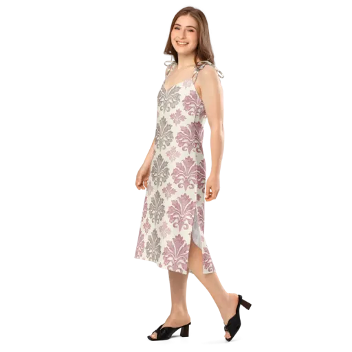 Rosewater Acanthus on a Slip Dress