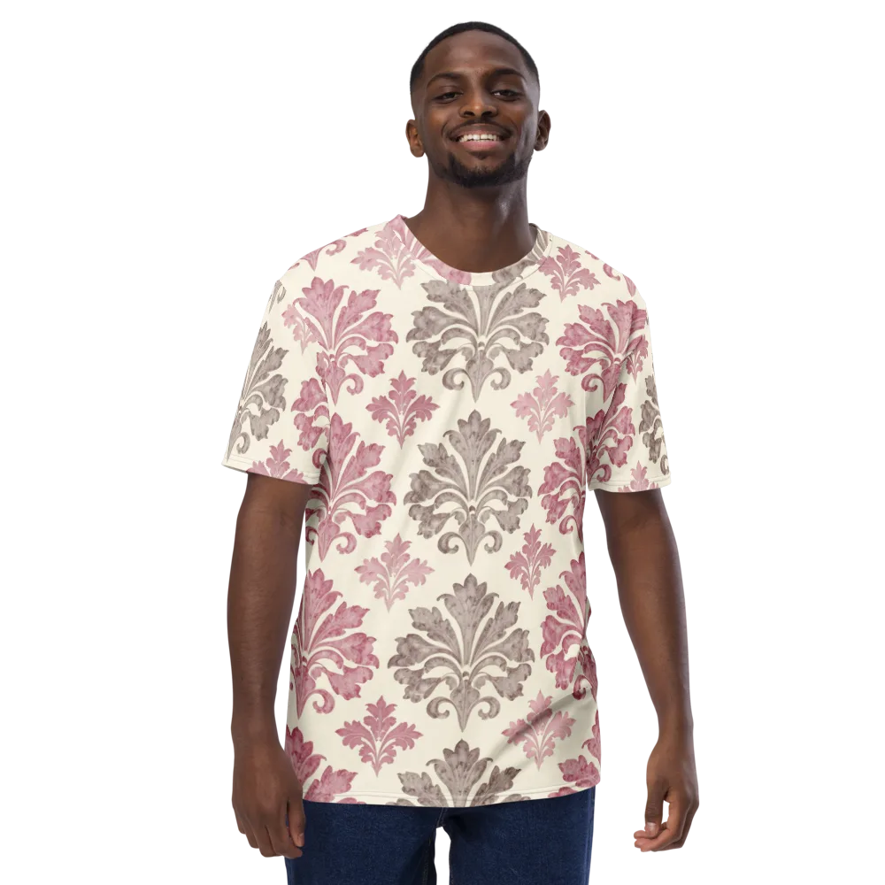 Rosewater Acanthus on Men's Crew Neck T-Shirt — Front