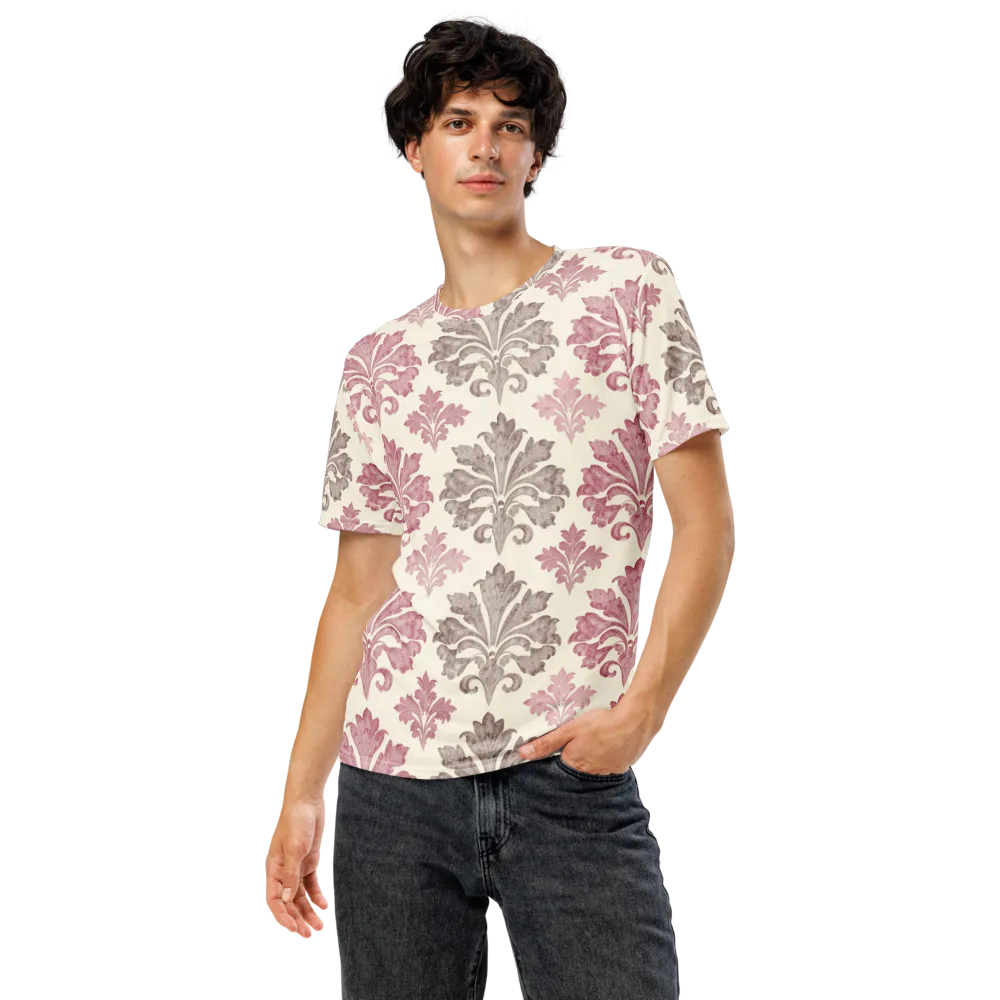 Rosewater Acanthus on Men's Crew Neck T-Shirt — Front