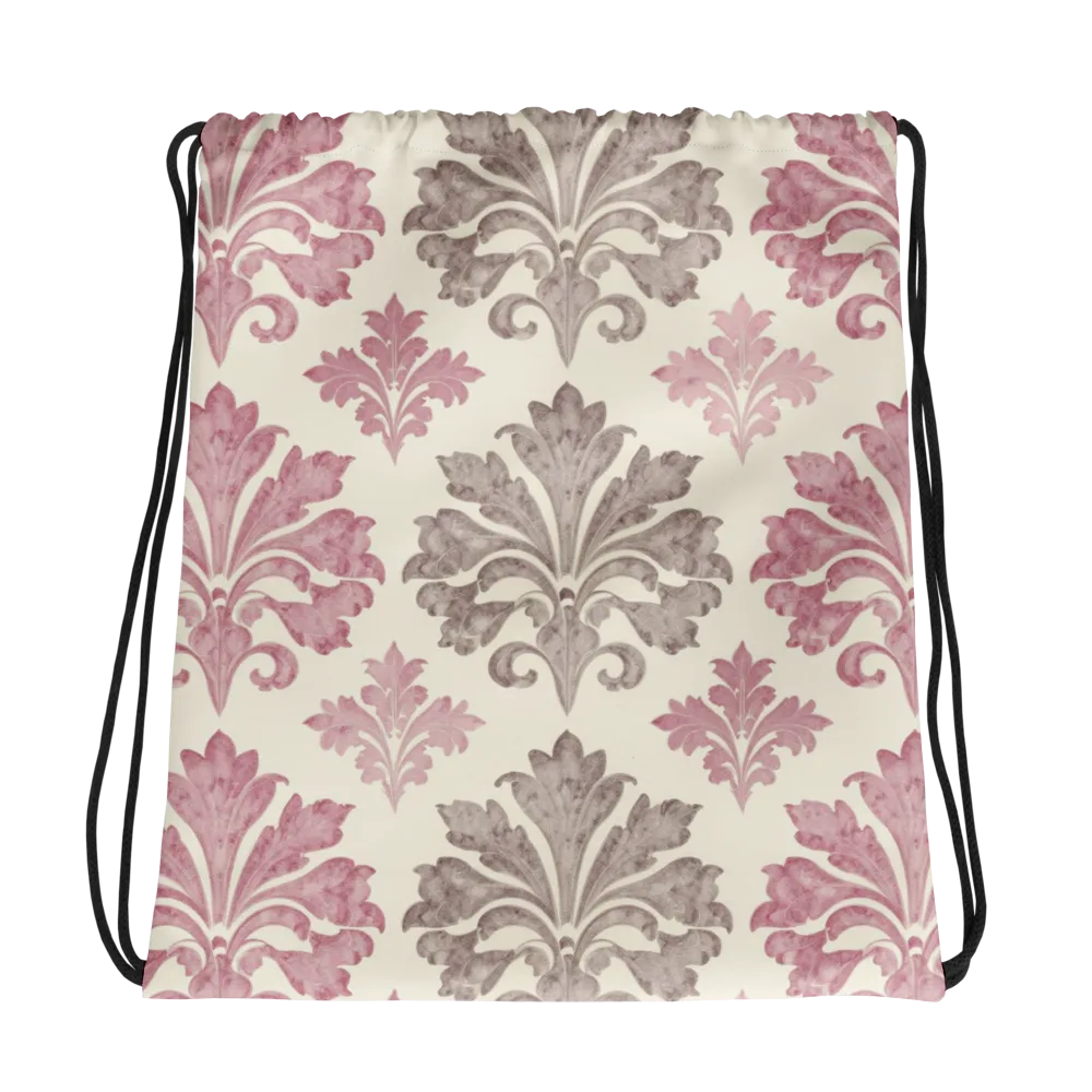 Rosewater Acanthus on Drawstring Bag — Photo