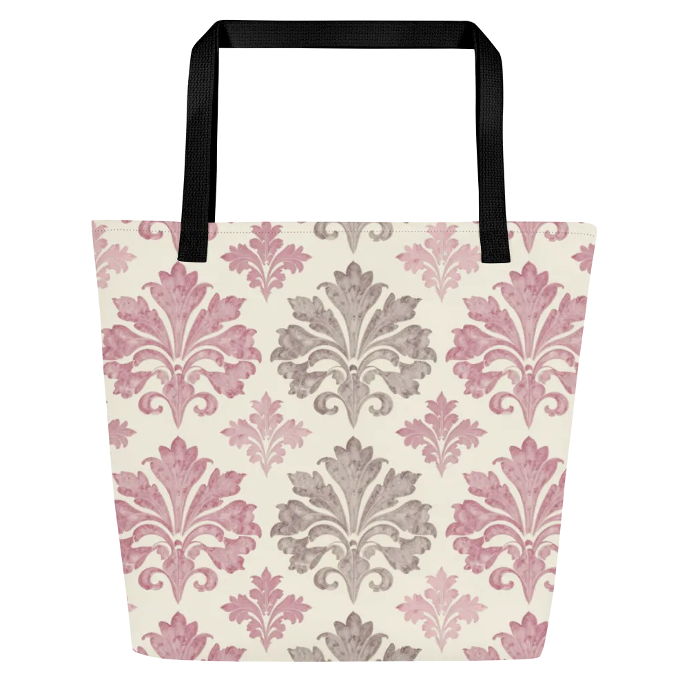 Rosewater Acanthus on Large Tote Bag W/ Pocket — Front