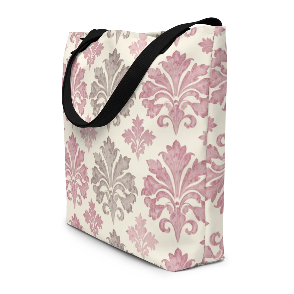 Rosewater Acanthus on Large Tote Bag W/ Pocket — Front