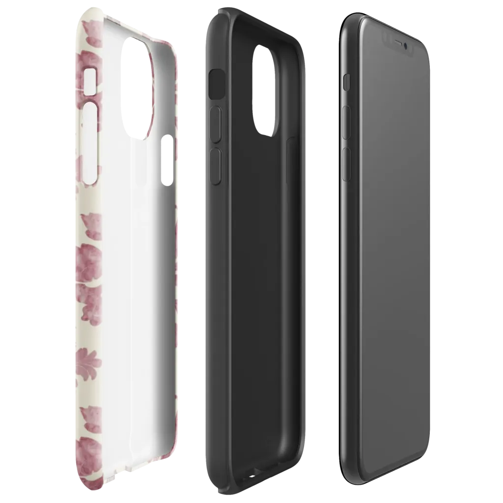 Rosewater Acanthus on Tough Case for iPhone® — Right