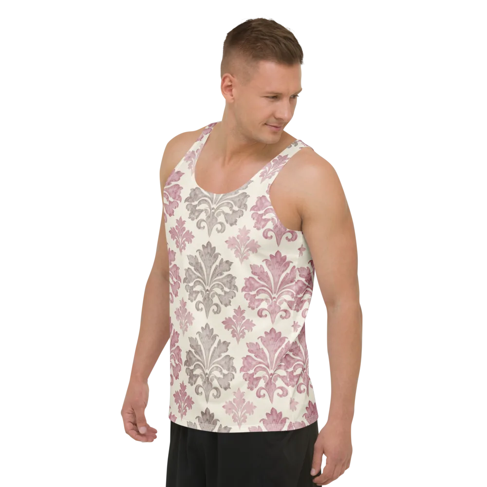 Rosewater Acanthus on Men's Tank Top — Left Front