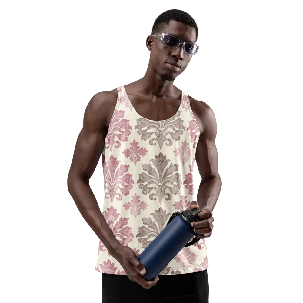 Rosewater Acanthus on Men's Tank Top — Front