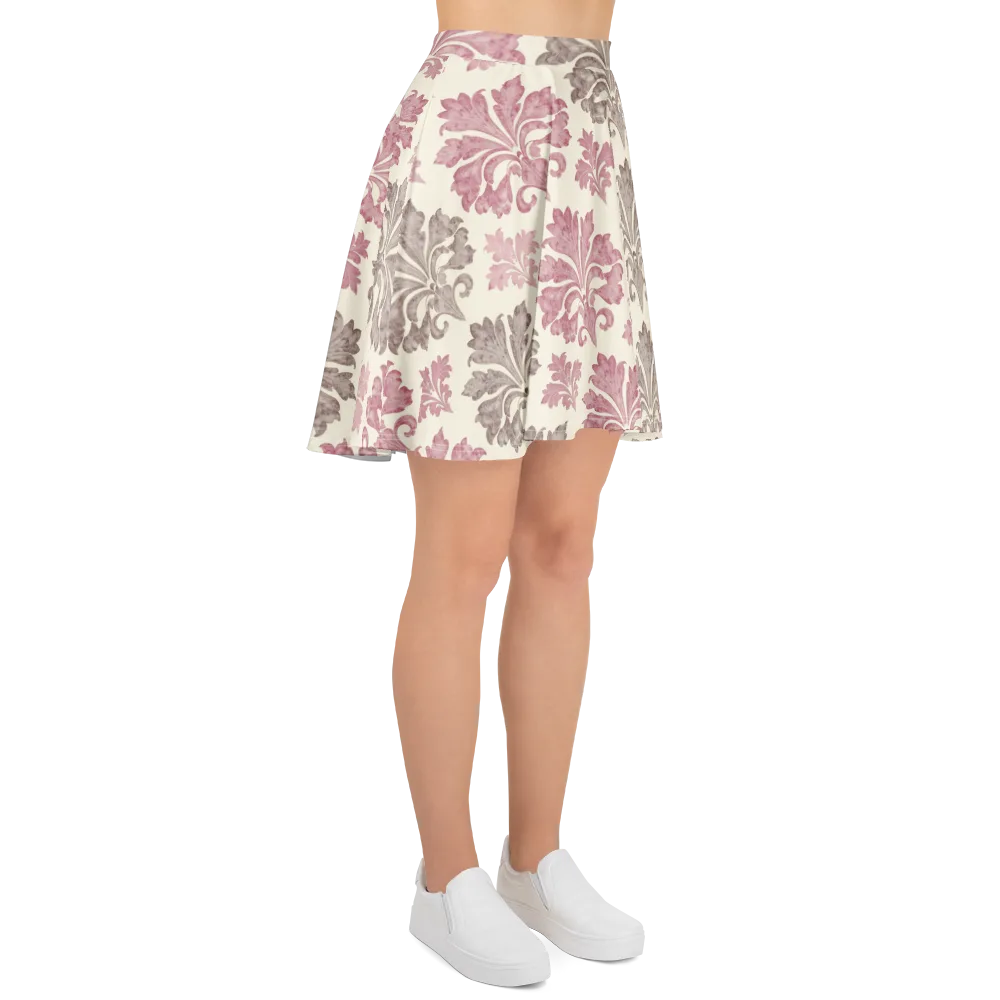Rosewater Acanthus on Skater Skirt — Right