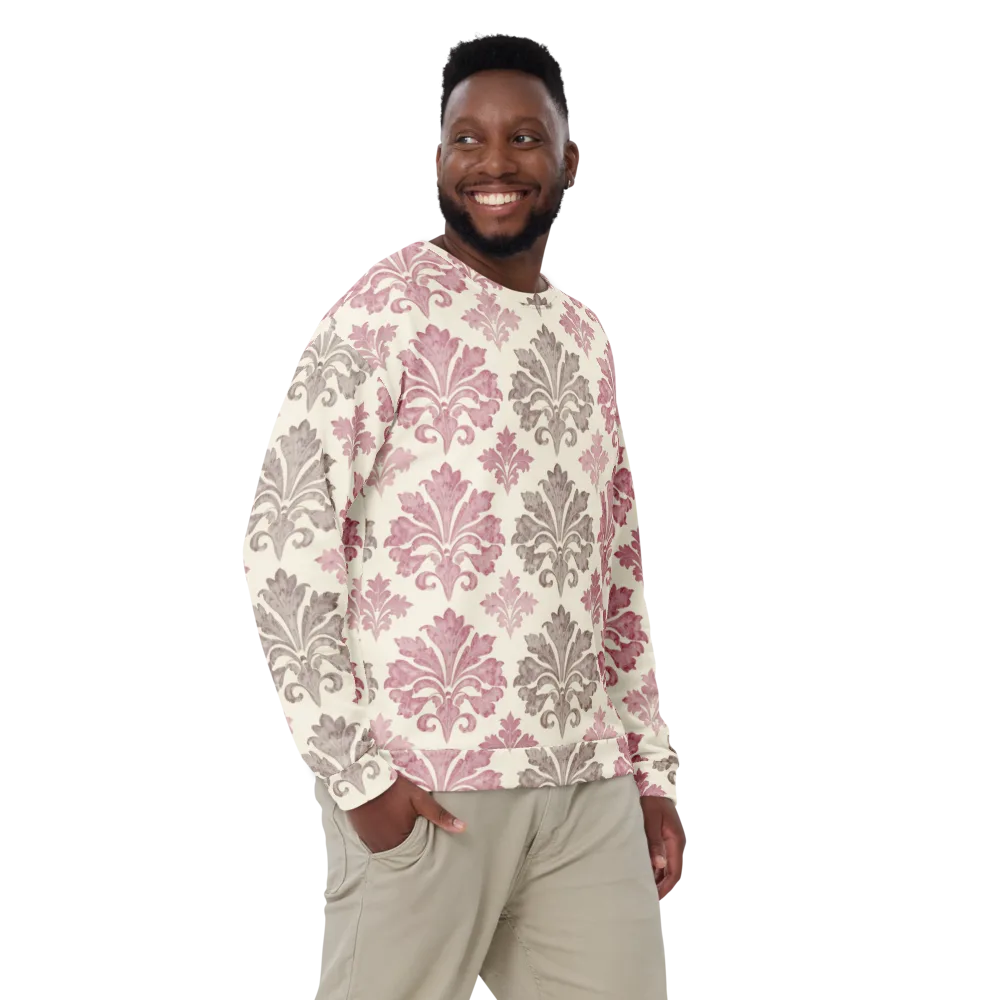 Rosewater Acanthus on Sweatshirt — Front