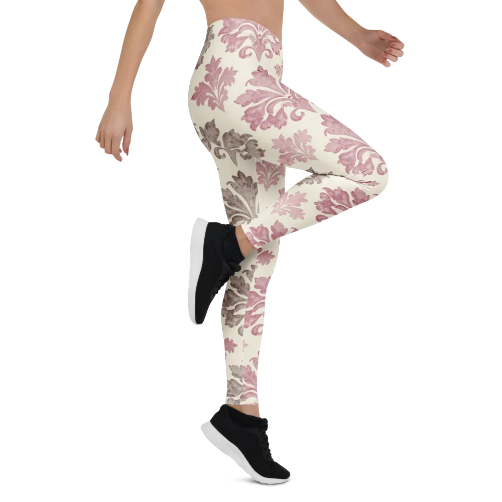 Rosewater Acanthus on Leggings — Right