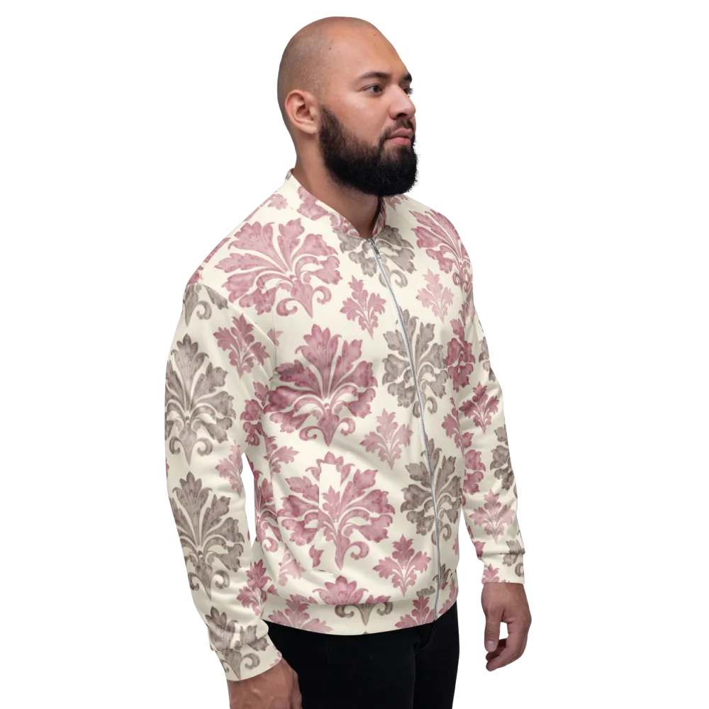 Rosewater Acanthus on Bomber Jacket — Right