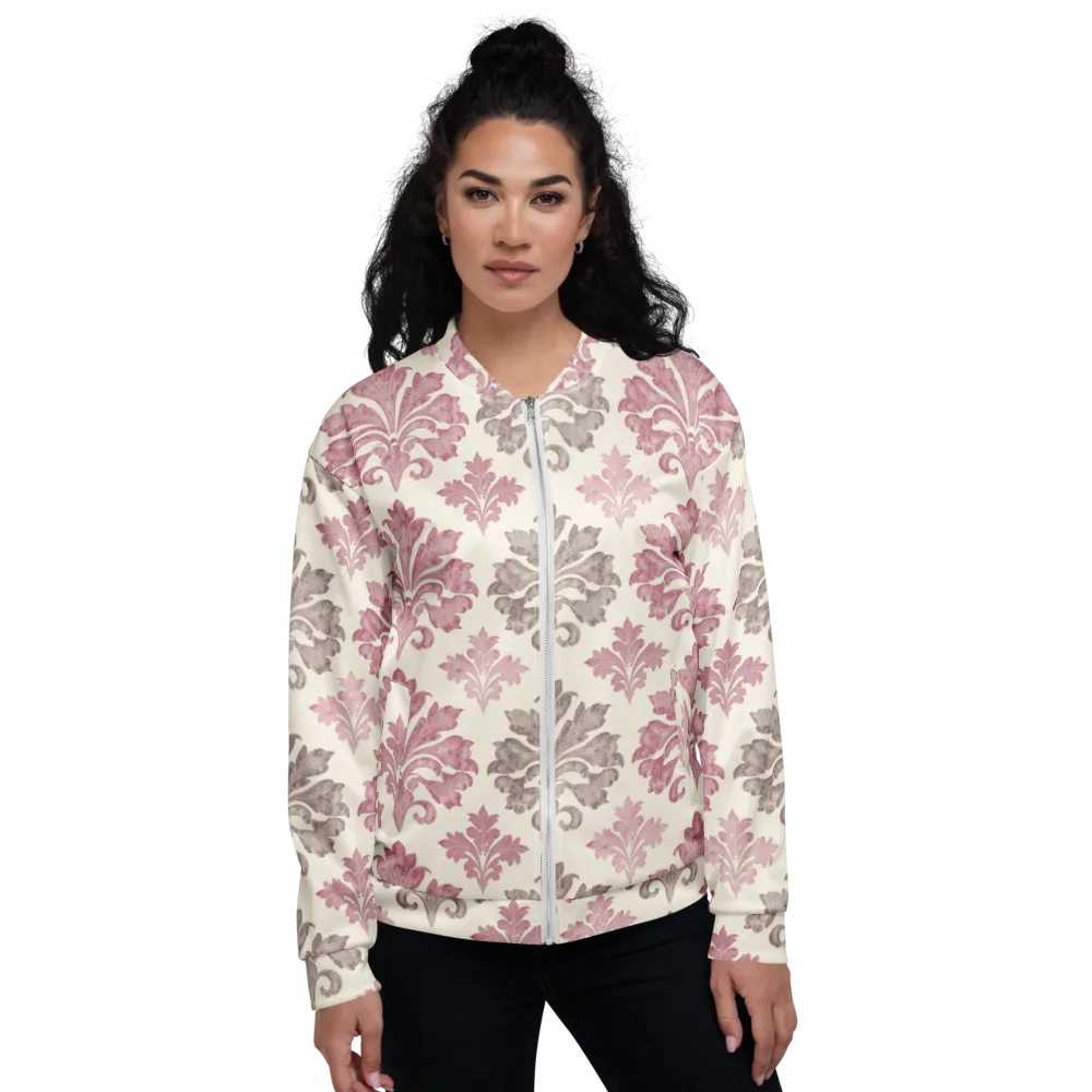 Rosewater Acanthus on Bomber Jacket — Front