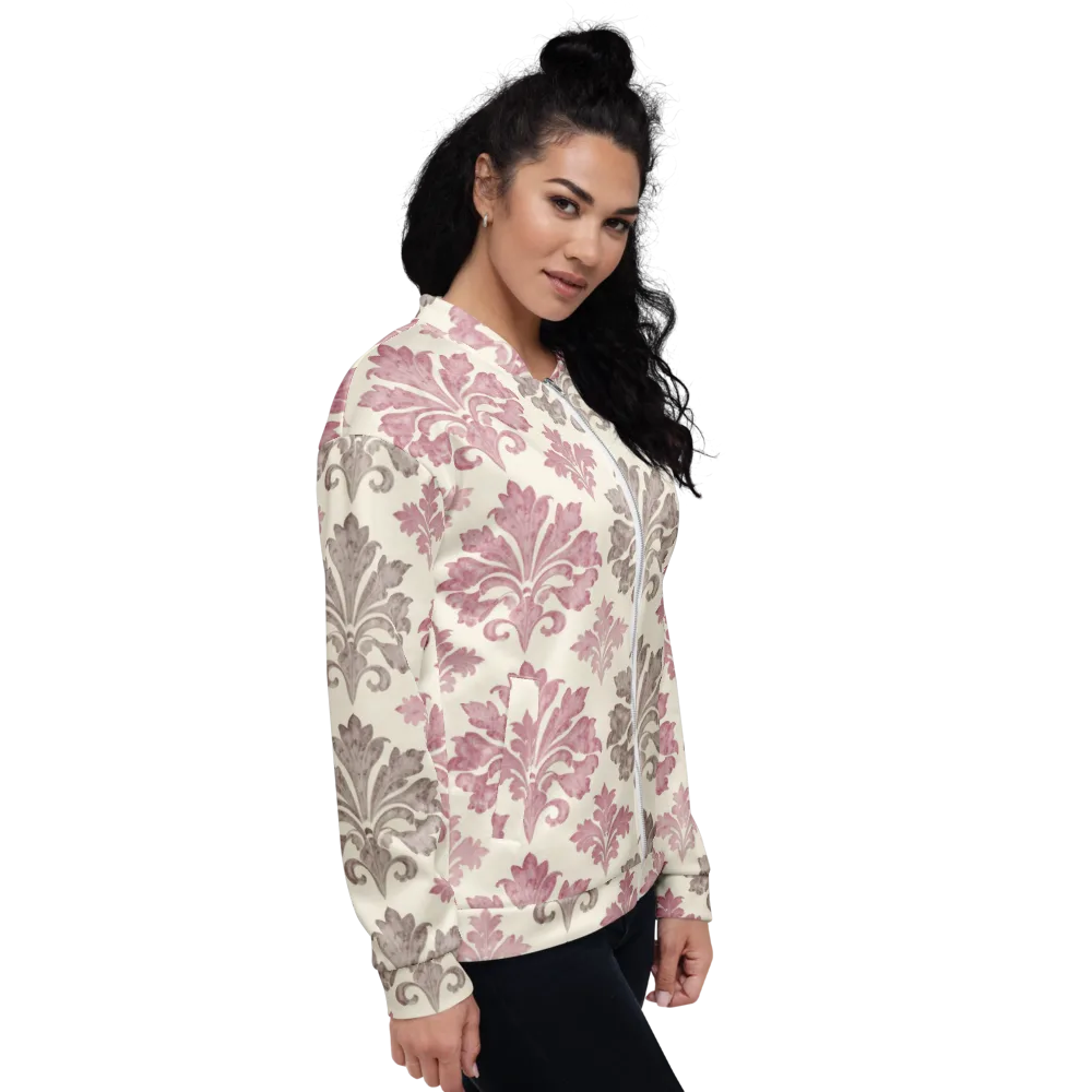 Rosewater Acanthus on Bomber Jacket — Right