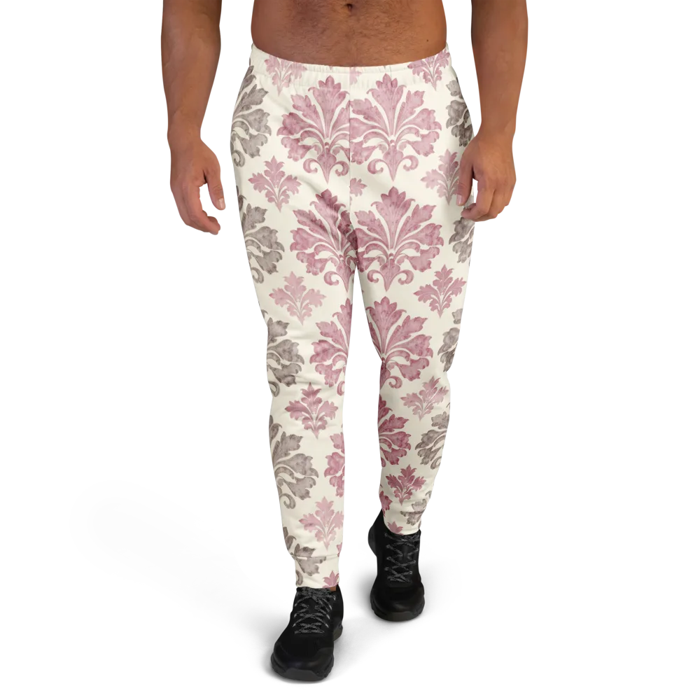 Rosewater Acanthus on Men's Joggers — Front