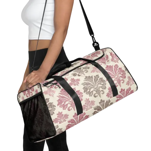 Rosewater Acanthus on a Duffle Bag