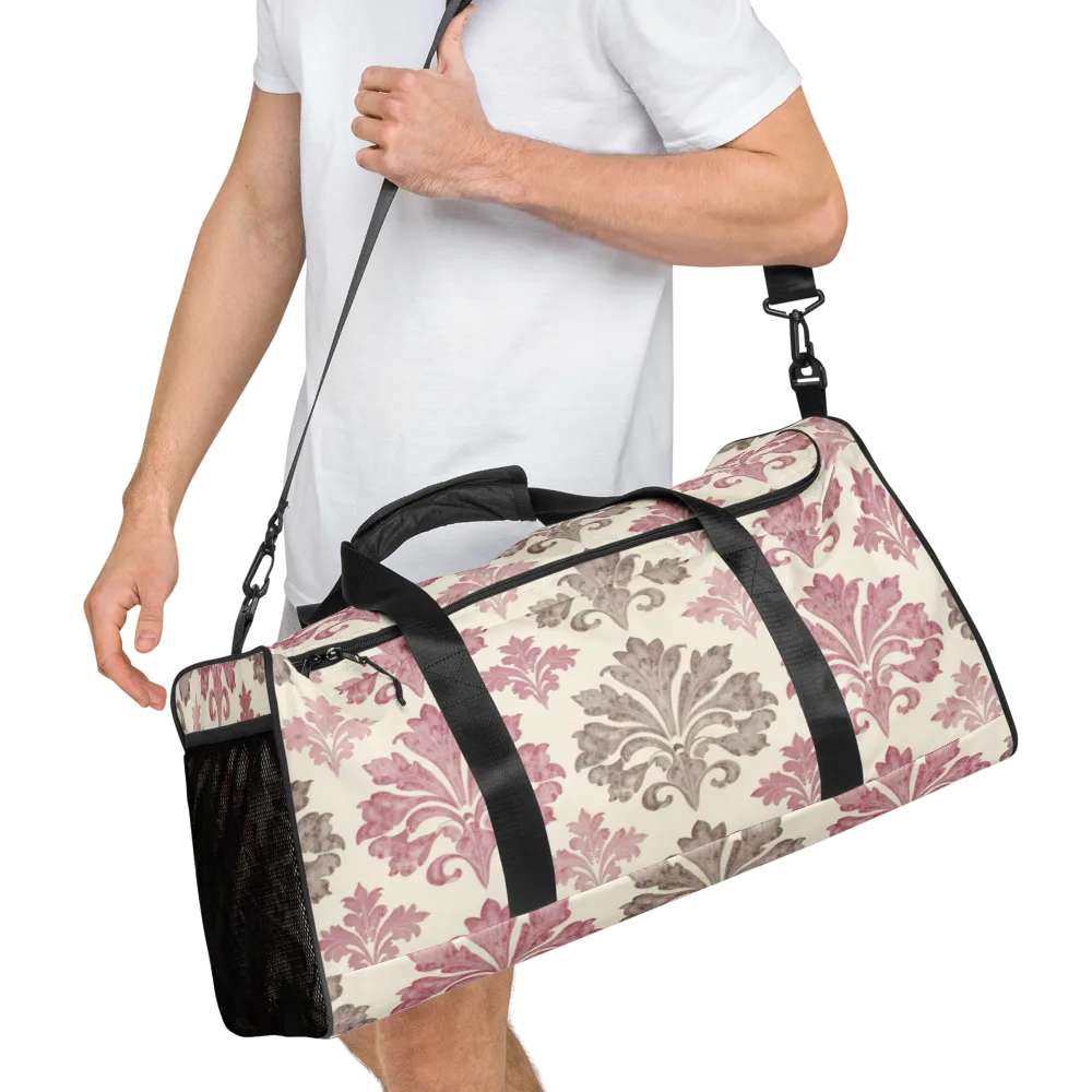 Rosewater Acanthus on Duffle Bag — Right Front
