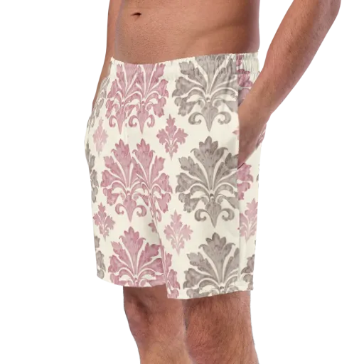 Rosewater Acanthus on a Swim Trunks