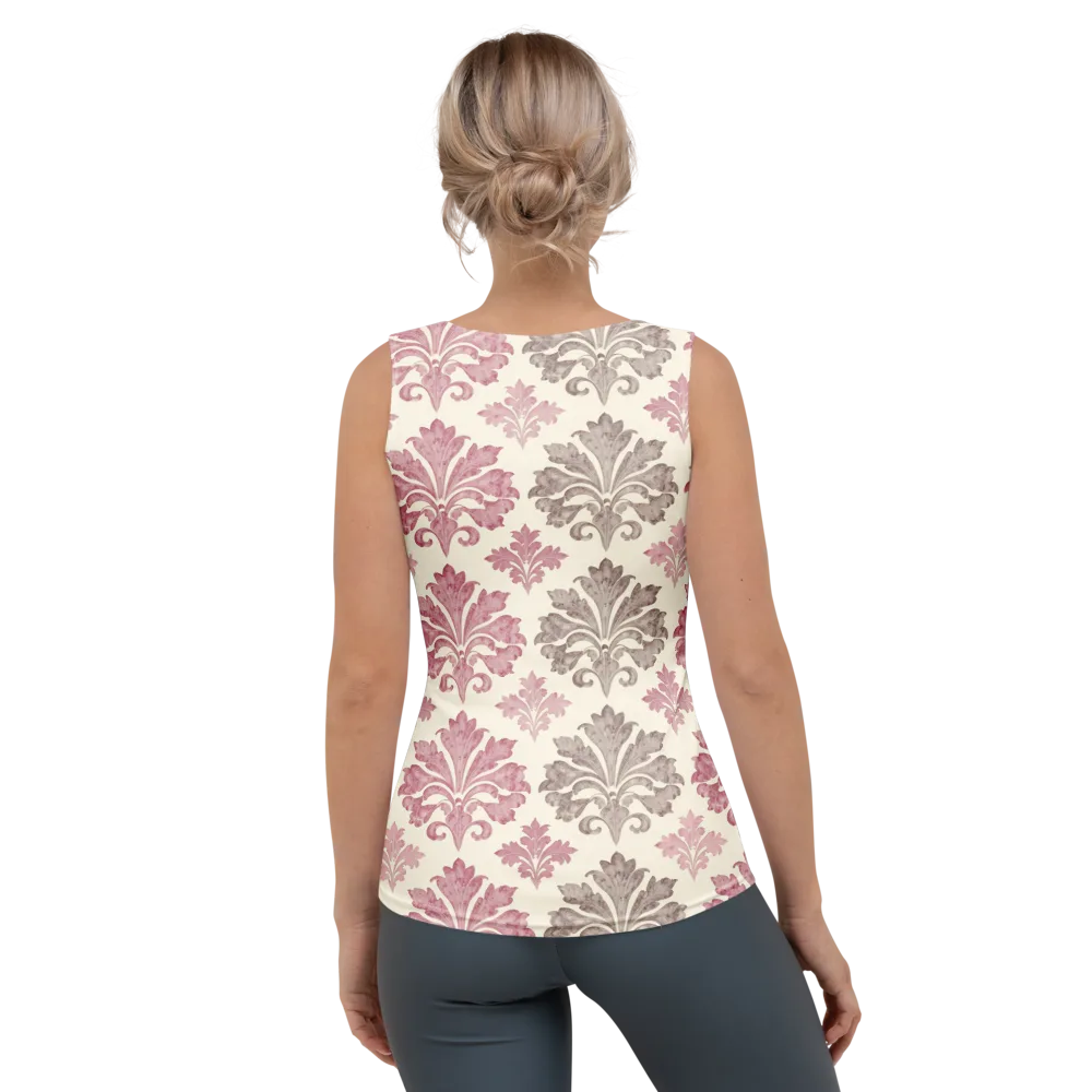 Rosewater Acanthus on Women's Tank Top — Back