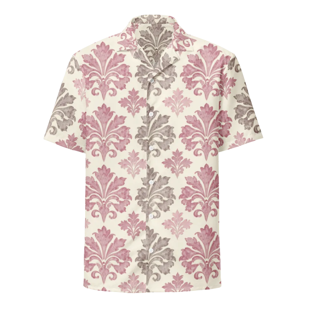 Rosewater Acanthus on Button Shirt — Front