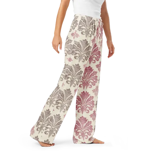 Rosewater Acanthus on a Women's Pajama Pants